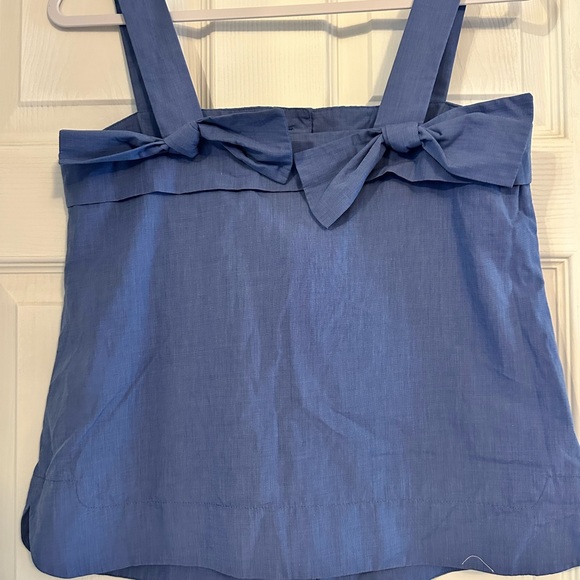 Banana Republic Blue Buttoned Tank Top - Picture 2 of 3